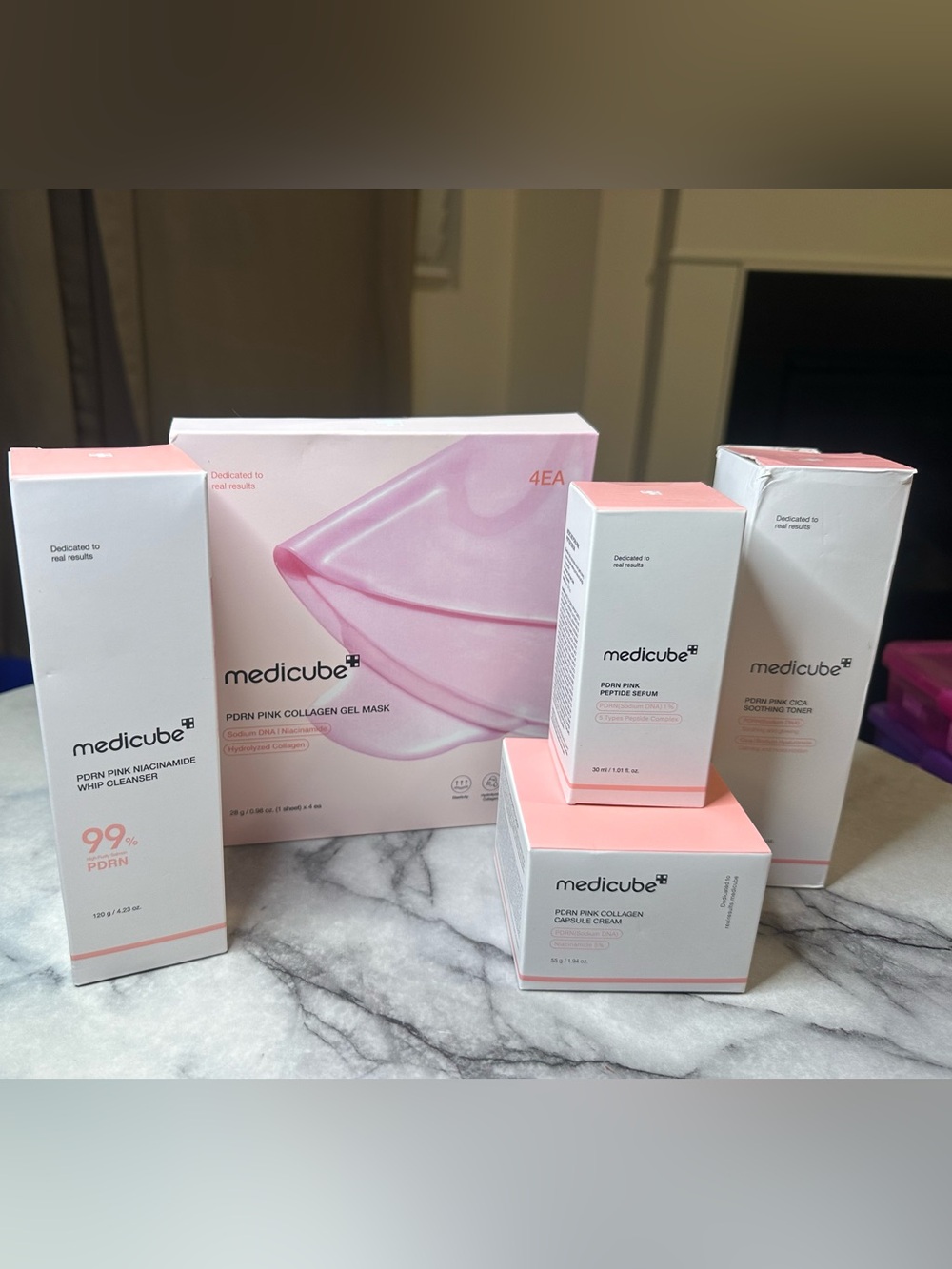 Medicube PDRN Pink Cleanser & Collagen Mask Set — Korean skin care